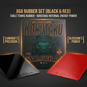 Table Tennis Rubber - Kokutaku Sakura 868 Kauçuk Seti, Masa