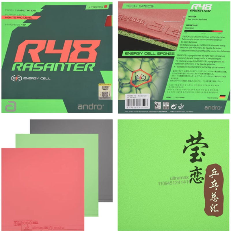 Andro Rasanter R45 47 50 C45 4 - Table Tennis Rubber incelemesi ve fiyatı