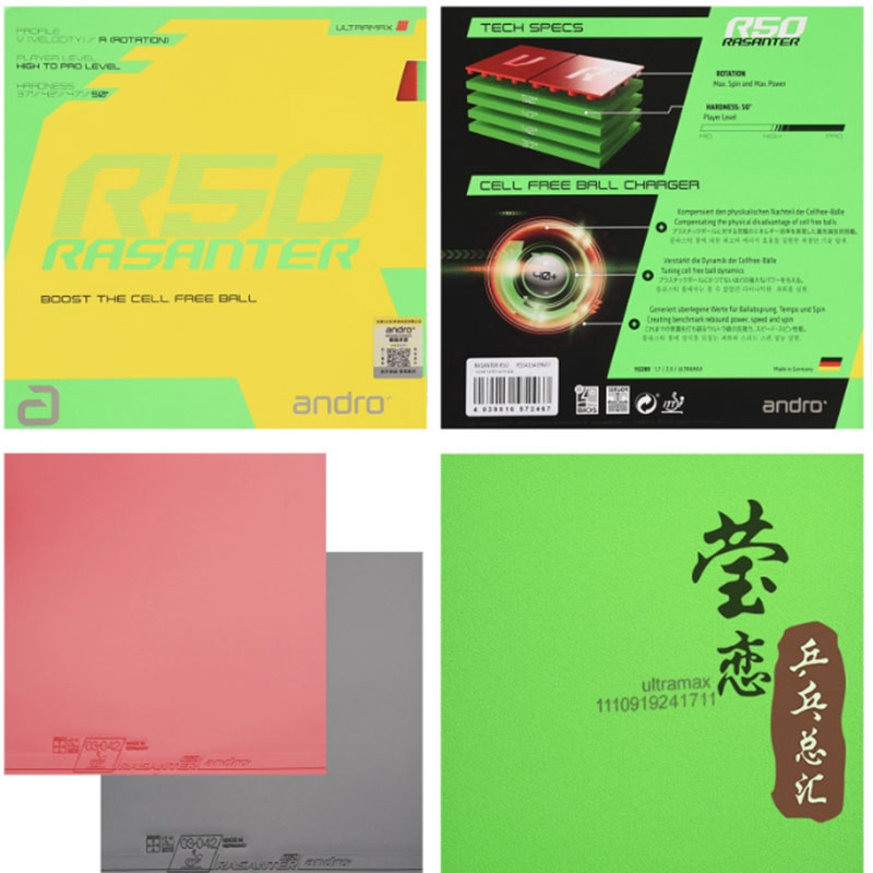 Andro Rasanter R45 47 50 C45 4 - Table Tennis Rubber incelemesi ve fiyatı